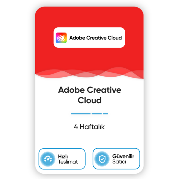 Adobe Creative Cloud – 4 Haftalık